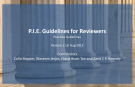 P.I.E. Guidelines for Reviewers 1